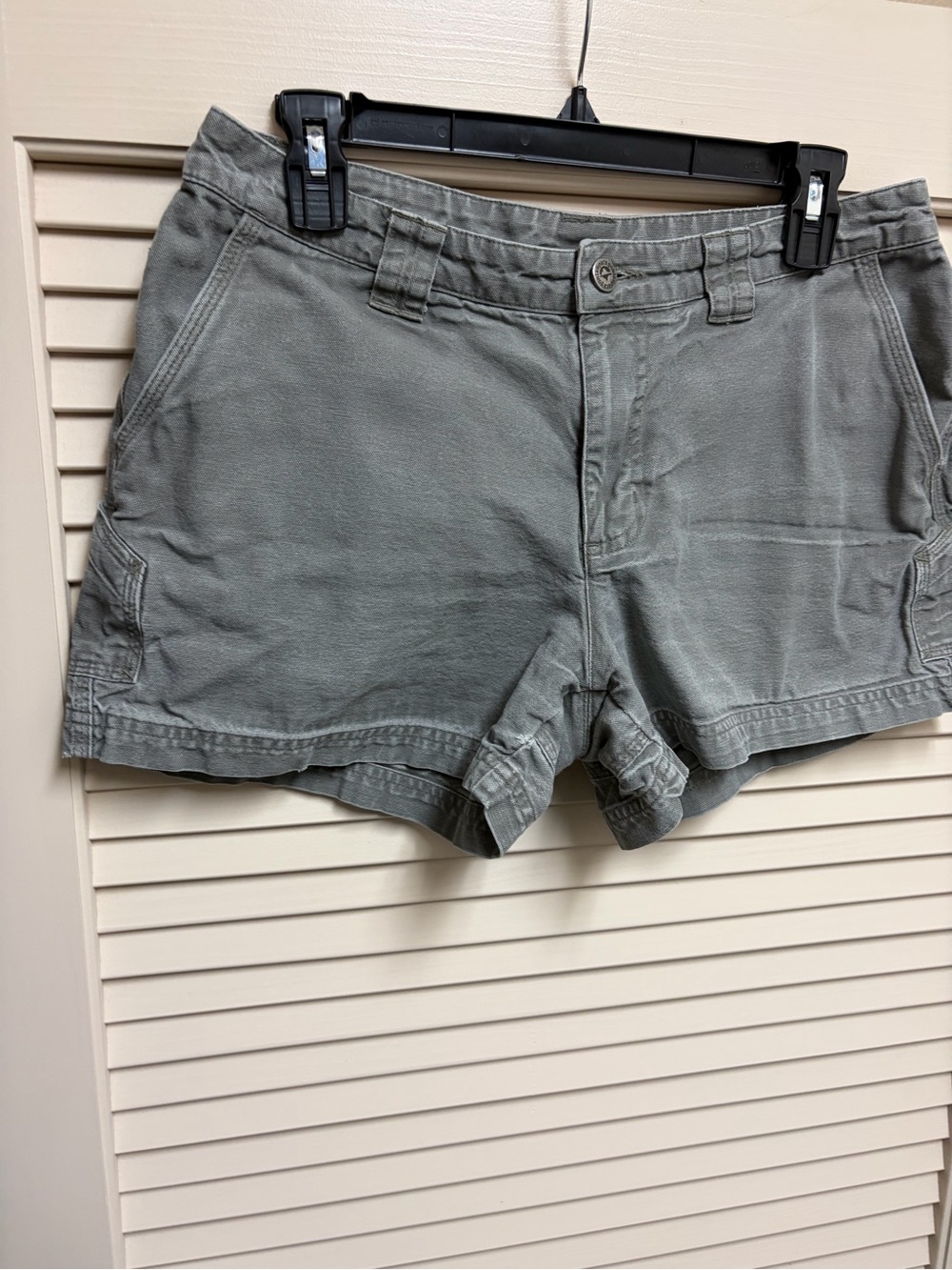 Patagonia Womens Shorts 8 Gray Organic Cotton Hiking Outdoor Utility Gorpcore - Picture 14 of 16